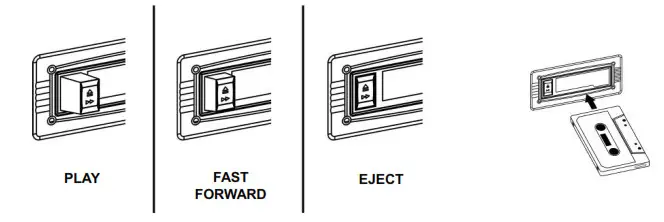 soundmaster NR540 Record Player with Radio- Listing to Tape