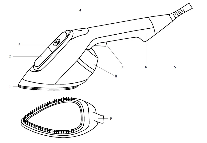 Lauben 1950BC Handheld Steam Iron fig 1