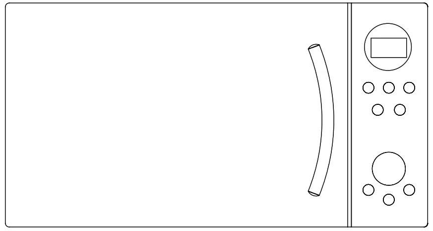 RCA RMW987 Retro Countertop Microwave