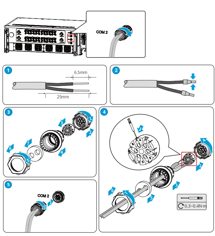 GOODWE GW250K HT HT Series Three Phase 6 12 MPPTs Solar Inverter PE Cable1