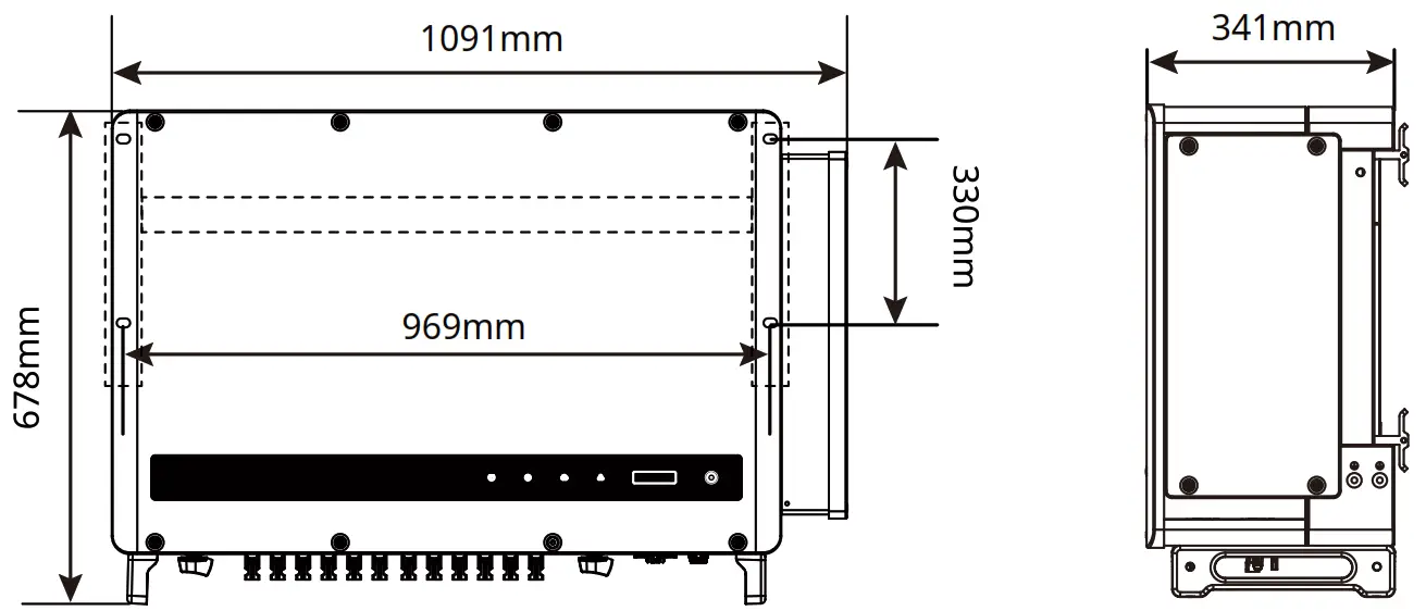 GOODWE GW250K HT HT Series Three Phase 6 12 MPPTs Solar Inverter fig1