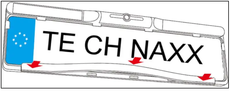 Insert the license plate