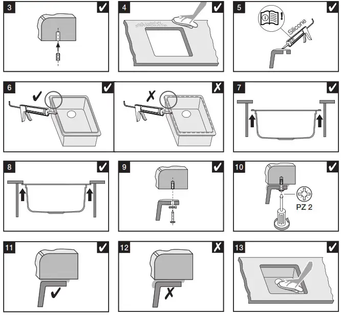 BLANCO Rotan 340 160 U Sink Silgranit Anthracite - overview 3