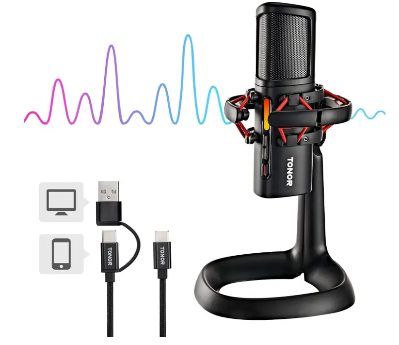 TONOR USB Microphone Computer Gaming Condenser Mic