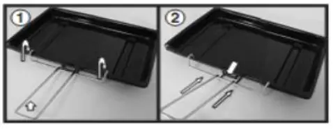 INDESIT ID67V9KMWDouble Oven Electric Cooker - Grill Pan Handle