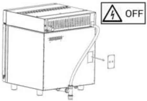 mychef Frontal steam condensation and odour hood with carbon filter 07