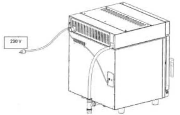 mychef Frontal steam condensation and odour hood with carbon filter 09