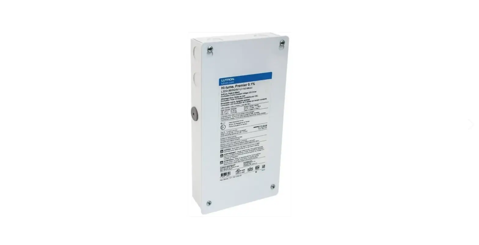 Lutron Lhd0-96w24v-u Homeworks Digital 3-wire Voltage Led Controller Installation Guide