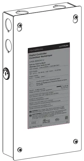 LUTRON LHD0-96W24V-U HomeWorks Digital 3-Wire Voltage LED Controller-fig3