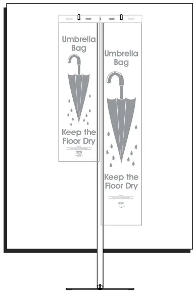 ULINE H-2953 Umbrella Bag Stand -
