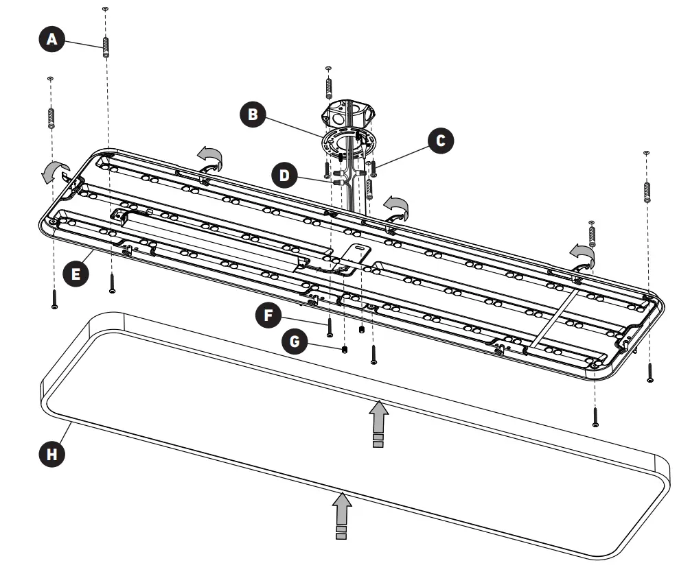 artika FM14-EUR-MG LED Flush Mount Light fig 11
