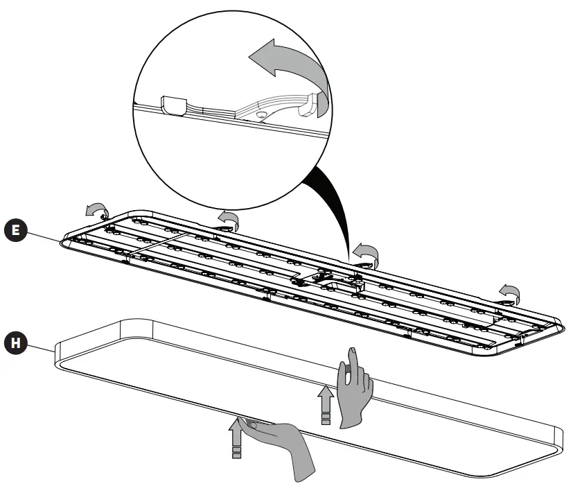 artika FM14-EUR-MG LED Flush Mount Light fig 3