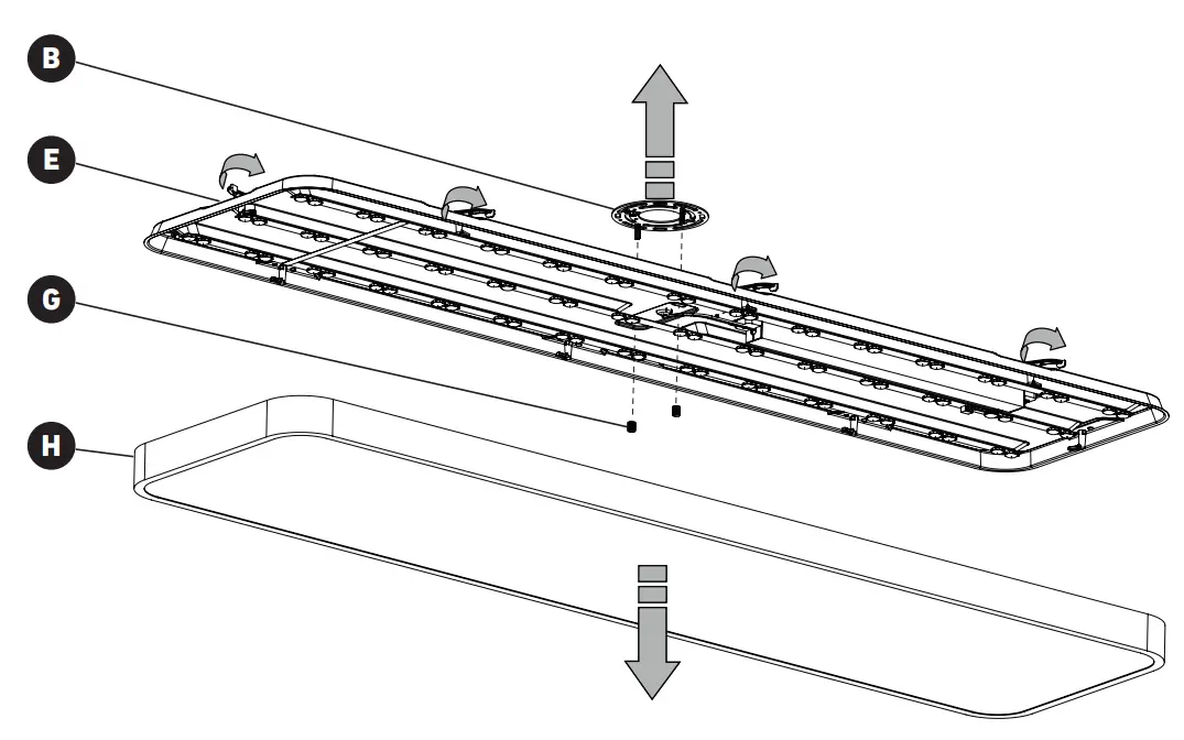 artika FM14-EUR-MG LED Flush Mount Light fig 9