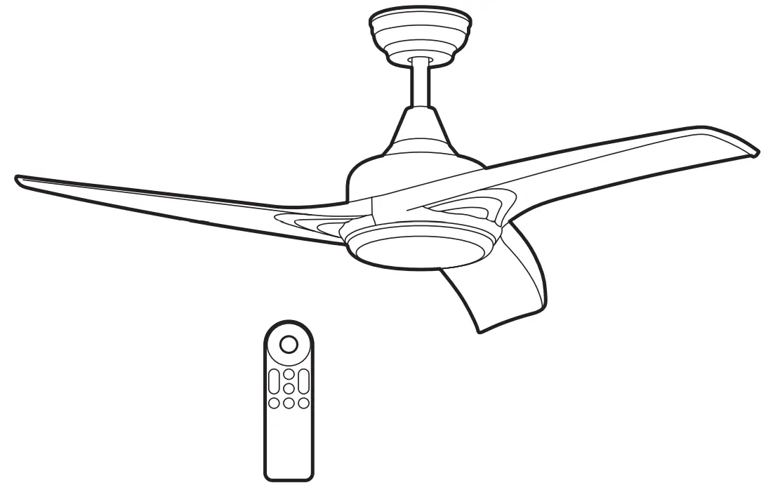 inspire Tavira Ceiling Fan with Light