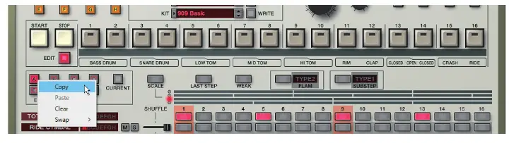 Roland TR 909 Software Rhythm Composer - fig3