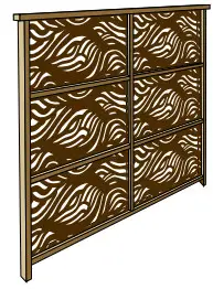 OUTDECO USA Decorative Modular Panels - WINDOW-FRAME