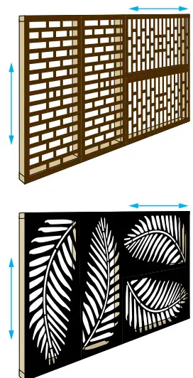 OUTDECO USA Decorative Modular Panels - cutting and