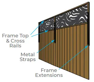 OUTDECO USA Decorative Modular Panels - hold panels