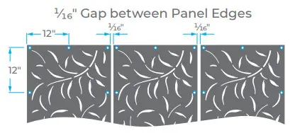 OUTDECO USA Decorative Modular Panels - horizontal studs,