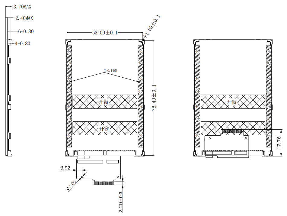 Surenoo STP0320A2 240320 Series TFT LCD Panel - FIGURE 2