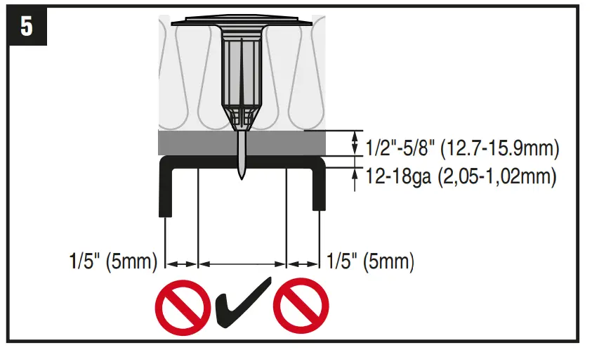 HILTI X-IE-GS Insulation Fastener 
 Installation Instruction