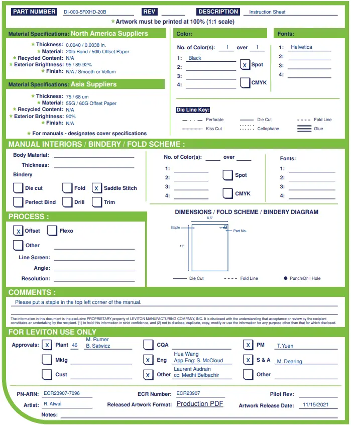 LEVITON 5R3UD-S24 Opt-X HDX Fiber Optic Enclosure - Fig 17