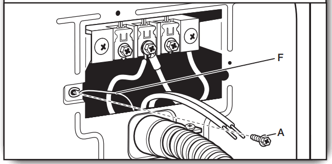 MAYTAG W11268643D Dryer - Connect ground wire