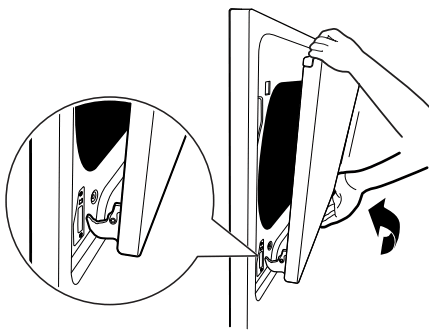 MAYTAG W11268643D Dryer - into the front pane