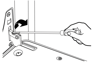 MAYTAG W11268643D Dryer - open hinge latch