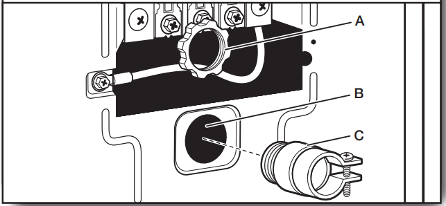 MAYTAG W11268643D Dryer - strain relief