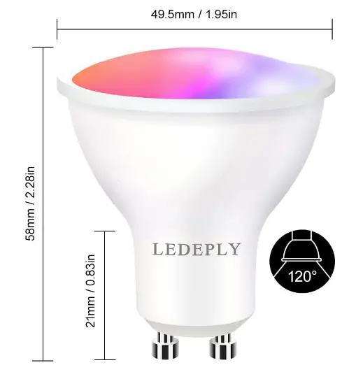 LEDEPLY-GU10-Smart-Spot-Light-Bulb-user-manual-img-1