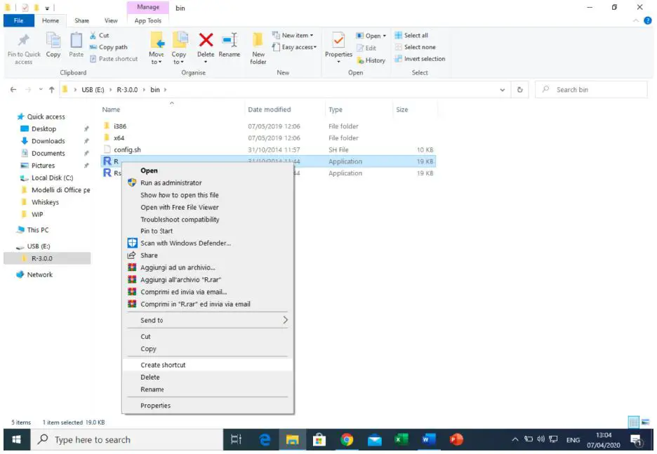 CAT software - On USB memory stick
