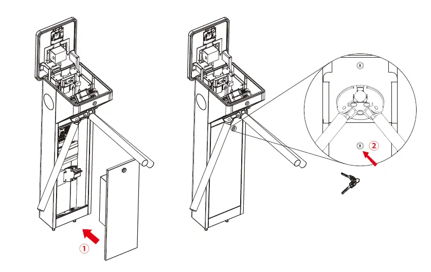 ZKTeco-mTS1000-Series-Tripod-Turnstile-1112