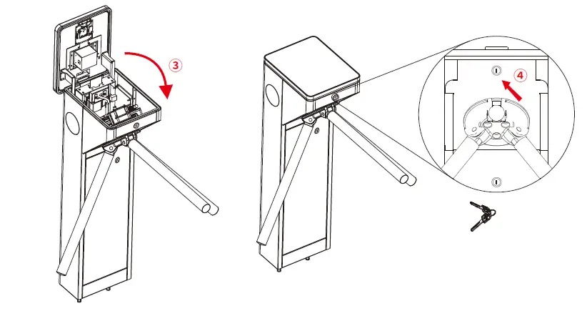 ZKTeco-mTS1000-Series-Tripod-Turnstile-13