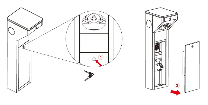 ZKTeco-mTS1000-Series-Tripod-Turnstile-4