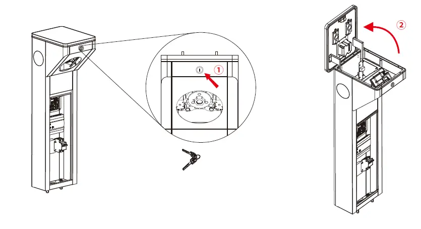 ZKTeco-mTS1000-Series-Tripod-Turnstile-8