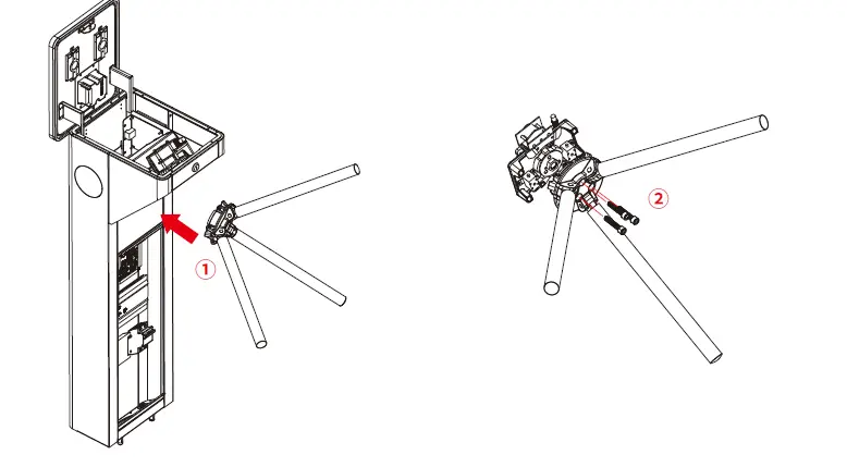 ZKTeco-mTS1000-Series-Tripod-Turnstile-9