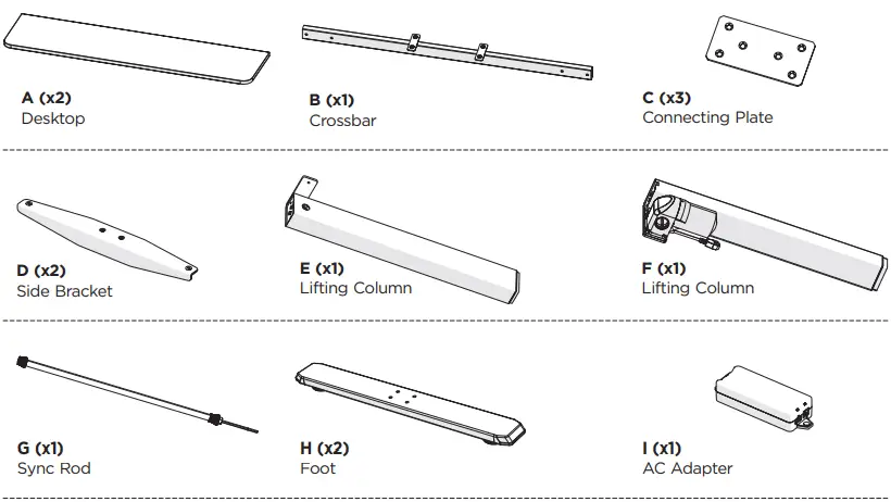 equib-650811-ERGO-Electric-Sit-Stand-Desk-Frame-with-Desktop-fig-1