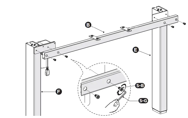 equib-650811-ERGO-Electric-Sit-Stand-Desk-Frame-with-Desktop-fig-4