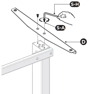equib-650811-ERGO-Electric-Sit-Stand-Desk-Frame-with-Desktop-fig-5