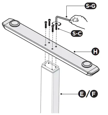 equib-650811-ERGO-Electric-Sit-Stand-Desk-Frame-with-Desktop-fig-6