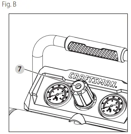 CRAFTSMAN CMXECXA0220242 Twin Hot Dg Air Compressor - FIG B