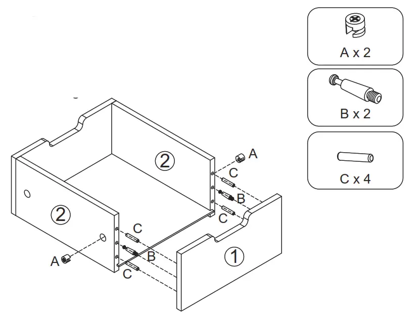 LIVING CO 9333527443946 Valencia Cube Storage Drawer Insert - fig 11