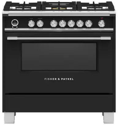 FISHER PAYKEL OR36SCG6B1 36 Inch 5 Burners Self Cleaning Dual Fuel Range -