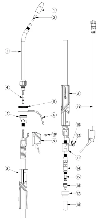 Tregaskiss-293039-Iron-Pro-450-Self-Shielded-MIG-Gun-FIG-6