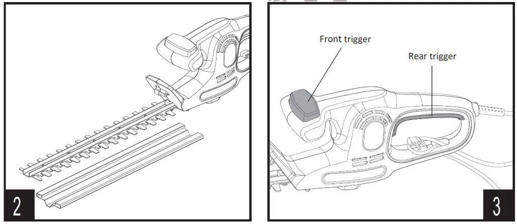 NAKAYAMA EH4510 50cm 450W Edging Shears - overview 2