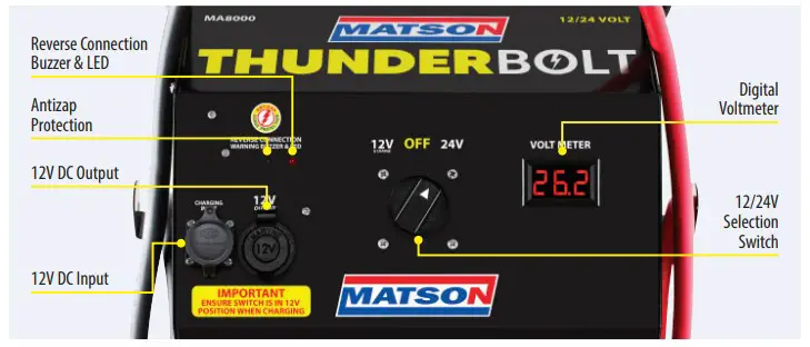 MATSON MA8000 Thunderbolt Jump Starter (2)