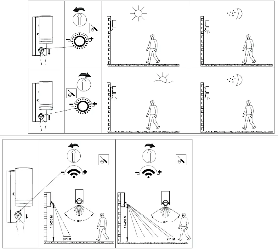 4lite 4L2-3002 Marinus Outdoor IP44 Wall Light With PIR Sensor Anthracite 3