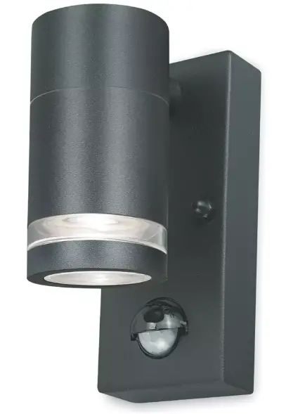 4lite 4L2-3002 Marinus Outdoor IP44 Wall Light With PIR Sensor Anthracite