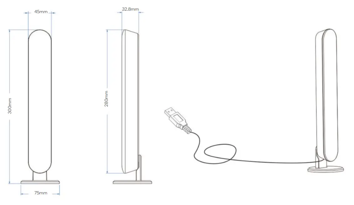 kogan KAABLGTBARA Smart Home White & Colour Smart LED Ambient Bar Light - OVERVIEW
